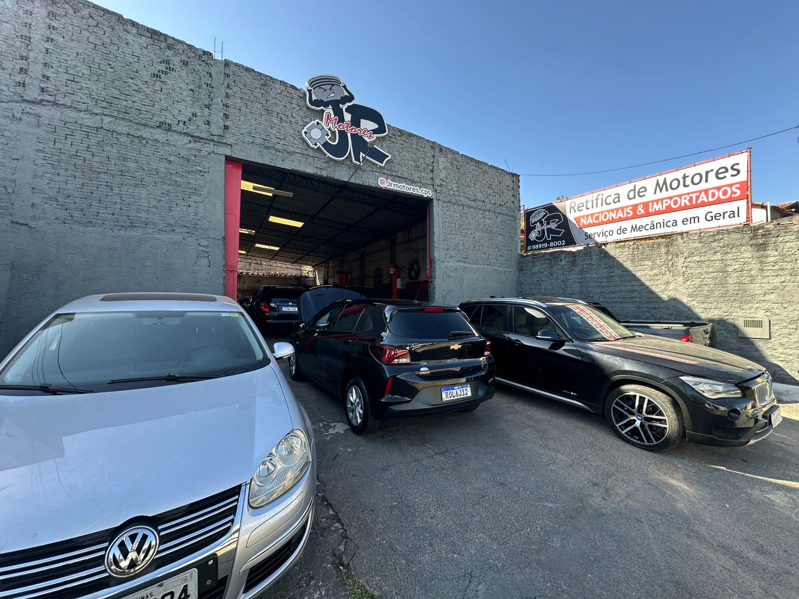 Fachada da JR Motores em Campinas
