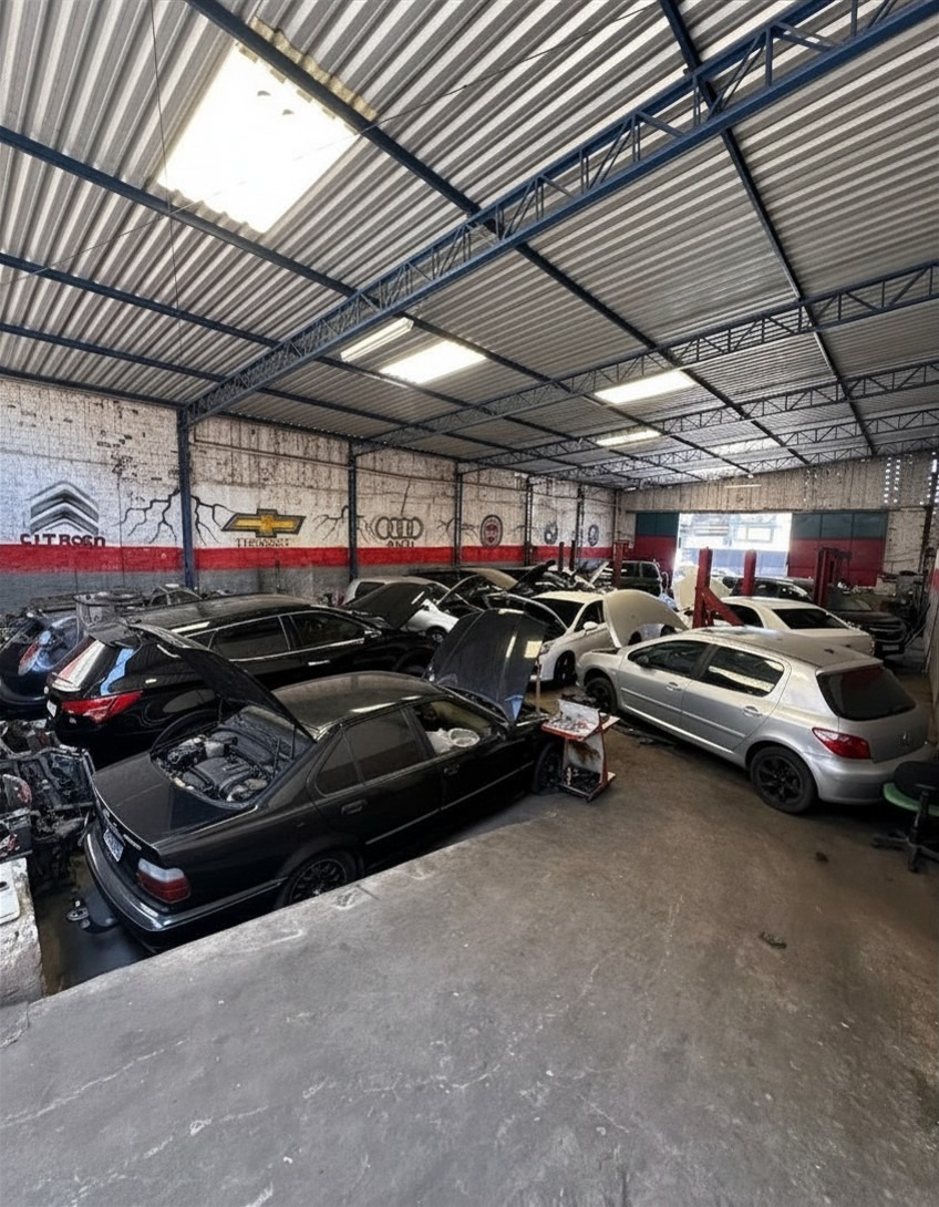 Interior da oficina JR Motores